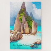 Puzzle Seychelles Beach Art Ocean Lover (Vertical)