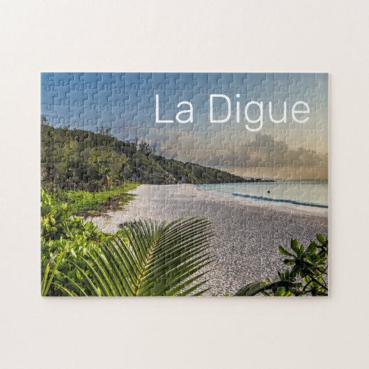 Puzzle Seychelles La Digue Sunset Beach Souvenir de vacan (Horizontal)