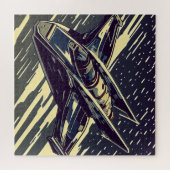 Puzzle SF Anime Starfighter - Woodcut (4) (Horizontal)