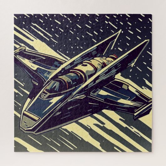 Puzzle SF Anime Starfighter - Woodcut (4) (Vertical)
