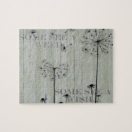 Puzzle Shabby Chic Certains Voient Une Mauvaise Mherbe Ce (Horizontal)