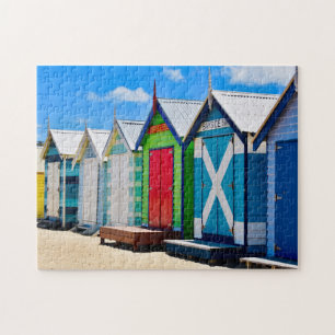 Puzzle Shacks colorés sur Melbourne Beach