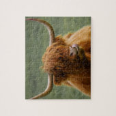 Puzzle Shaggy Haired Scottish Highland Cow Nature Animal (Vertical)
