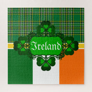 Puzzle Shamrock celte irlandais/drapeau national irlandai