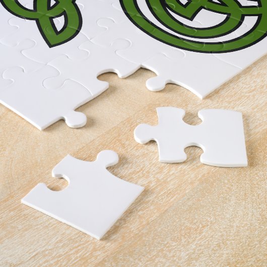 Puzzle Shamrock celte - Jour de la Saint Patrick (Côté)