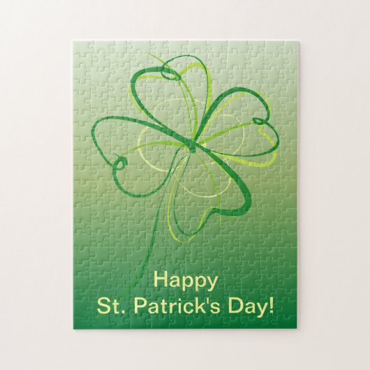 Puzzle Shamrock contemporain (Vertical)