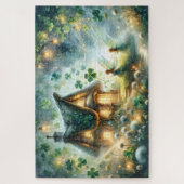 Puzzle Shamrock Fairy Cottage Glow (Vertical)