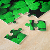Puzzle Shamrocks and Hearts Saint Patrick's Day Green (Côté)
