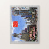 Puzzle Shanghai - Nanjing Road. (Vertical)