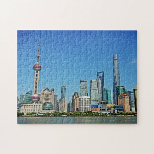 Puzzle Shanghai Skyline depuis le Bund - 11x14 - 252 pcs (Horizontal)