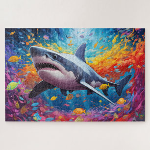 Puzzle 🐙 Shark Splash : The Ocean’s Rock Star