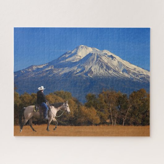 PUZZLE SHASTA DE BÂTI AVEC LE CHEVAL ET LE CAVALIER (Horizontal)