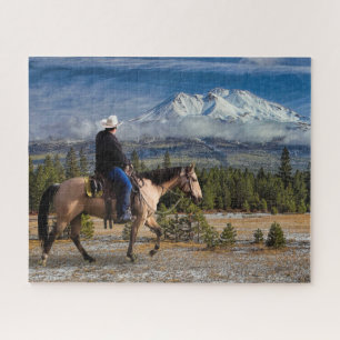 PUZZLE SHASTA DE BÂTI AVEC LE CHEVAL ET LE CAVALIER