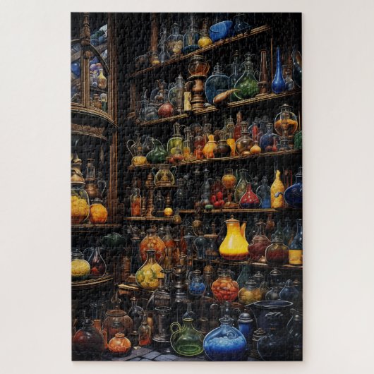 Puzzle Shelves of Potion Bottles (Vertical)