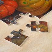 Puzzle Shetland Sheepdog Automne Harvest Thankgiving (Côté)