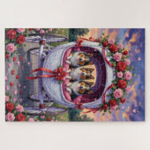 Puzzle Shetland Sheepdog Valentine's Day (Horizontal)