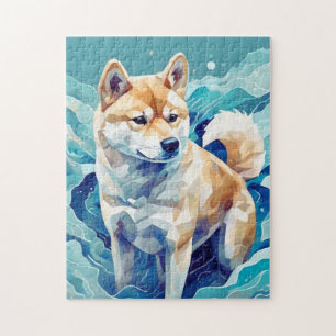 Puzzle Shiba Inu et la mer l 柴 犬 と 海