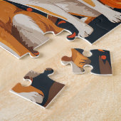 Puzzle Shiba Inu Halloween Épouvantable (Côté)