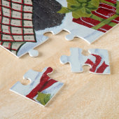 Puzzle Shiba Inu & Rottweiler Noël (Côté)