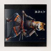Puzzle Shiba Inu Samurai Japonais guerrier élégant Art (Horizontal)