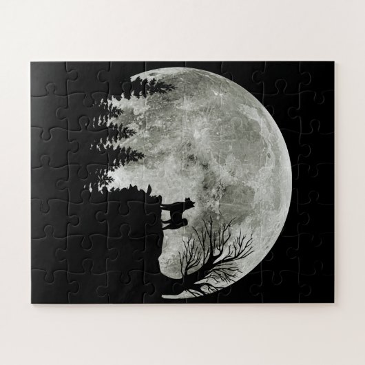 Puzzle Shiba Inu Sur Mountain Halloween Cadeau Pour Amour (Horizontal)