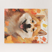 Puzzle Shiba Inu, Thanksgiving d'automne (Horizontal)