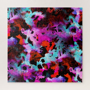 Puzzle Shibori Batik : Aquarelle Gradient Tie Dye