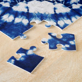 Puzzle Shibori Tie Dye South Seas Indigo Batik (Côté)