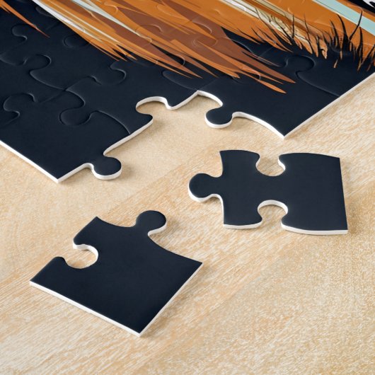 Puzzle Shih-tzu à la plage (Côté)