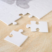 Puzzle Shih Tzu - Blanc avec gris-tan (Côté)