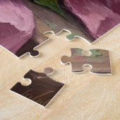 Puzzle Shih Tzu Dog Valentine's Day Peony Flower Basket (Côté)