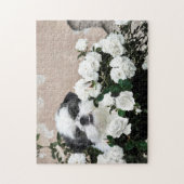 Puzzle Shih Tzu et roses (Vertical)