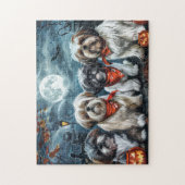 Puzzle Shih Tzu Halloween Éffrayant (Vertical)