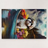 Puzzle Shih Tzu sur une pagaie : une aventure Pittoresque (Horizontal)
