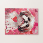 Puzzle Shih Tzu Valentines (Horizontal)