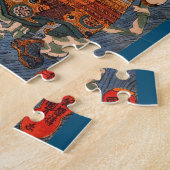 Puzzle Shimamura Danjo Takanori (Samurai) par Kuniyoshi (Côté)