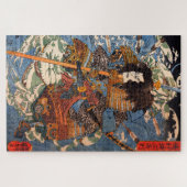 Puzzle Shimamura Danjo Takanori (Samurai) par Kuniyoshi (Horizontal)