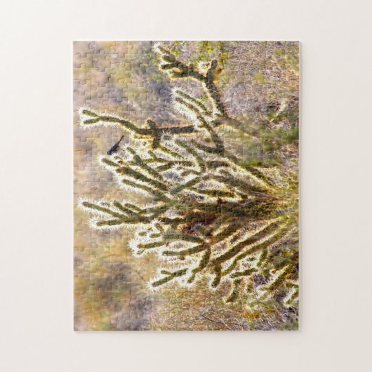 Puzzle Shimmer Cactus Nevada. (Vertical)