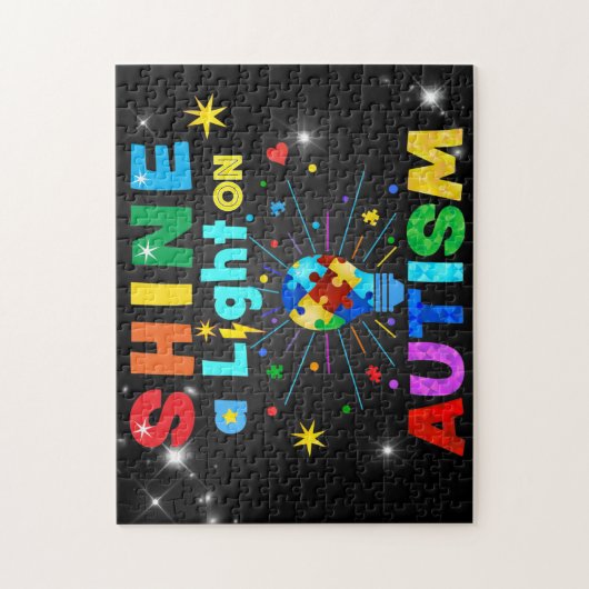 Puzzle SHINE a Light on AUTISM (Vertical)