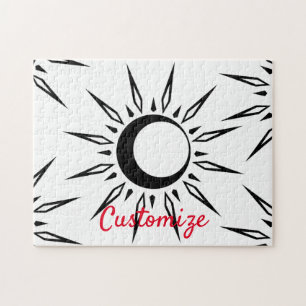 Puzzle Shining Sun Crescent Moon