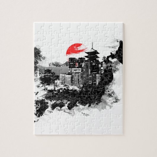 Puzzle shinjuku abstrait Japon Tokyo (Vertical)