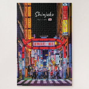 Puzzle Shinjuku, Japon - Rue néon de Kabukicho