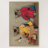 Puzzle shopping tabby kitten et caisson tabby kitten (Vertical)