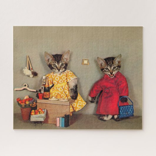 Puzzle shopping tabby kitten et caisson tabby kitten (Horizontal)