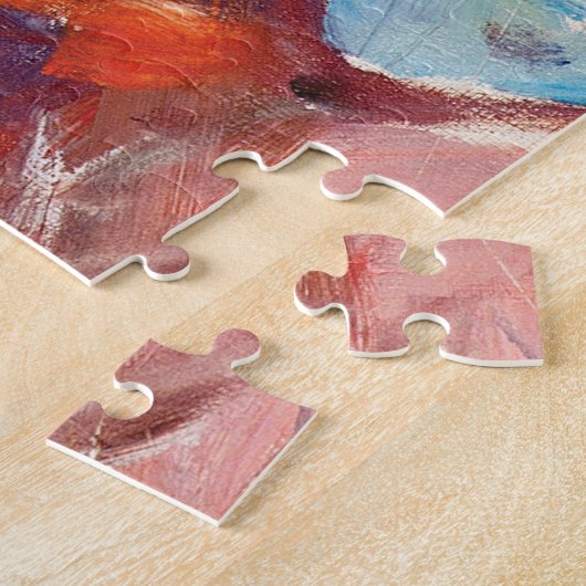 Puzzle Shore avec Red House par Edvard Munch (Côté)