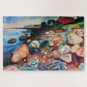 Puzzle Shore avec Red House par Edvard Munch