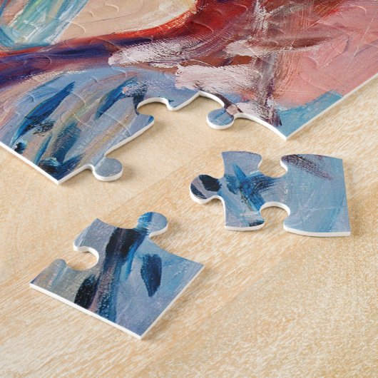 Puzzle Shore avec Red House par Edvard Munch (Côté)