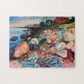 Puzzle Shore avec Red House par Edvard Munch (Horizontal)