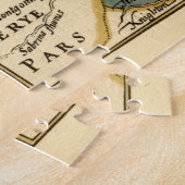 Puzzle Shropshire Comté Angleterre Ancienne carte Antiqua (Côté)