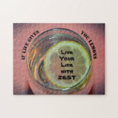 Puzzle Si la vie vous donne citrons vivez votre vie avec  (Horizontal)